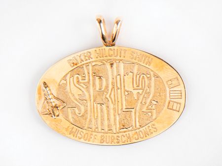 Lot #7621 STS-68 Flown 14K Gold Medallion - Image 1