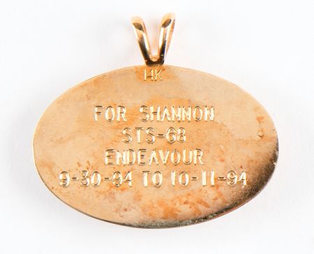 Lot #7621 STS-68 Flown 14K Gold Medallion - Image 3