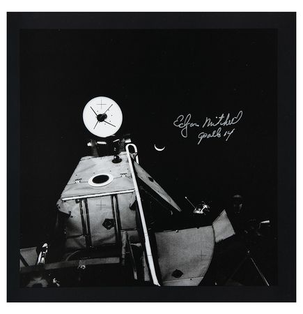 Lot #7424 Edgar Mitchell Signed Print - Image 1