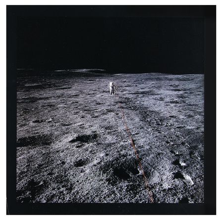 Lot #7425 Edgar Mitchell Signed Print - Image 1