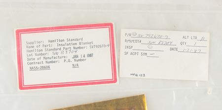 Lot #7784 High Energy Astronomy Observatory (7) AluminizedPolyimide MLI Blankets - Image 4