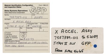 Lot #7783 Titan II SLV Accelerometer - Image 10