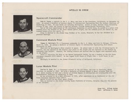 Lot #7505 Apollo 16 KSC Brochure - Image 2