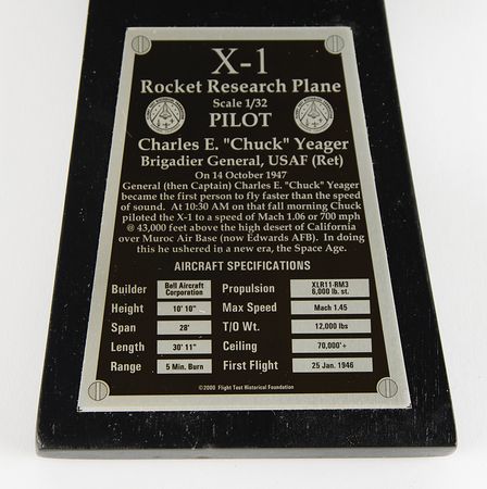 Lot #7814 Chuck Yeager Signed Model - Image 6