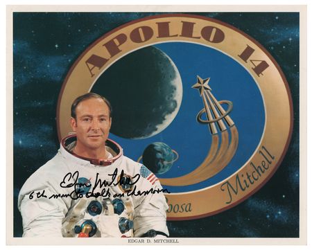 Lot #7420 Edgar Mitchell Signed Photograph - Image 1