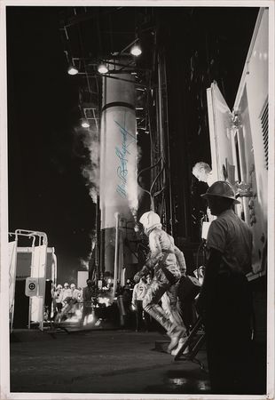 Lot #7071 Alan Shepard Signed Oversized Photograph - Image 1