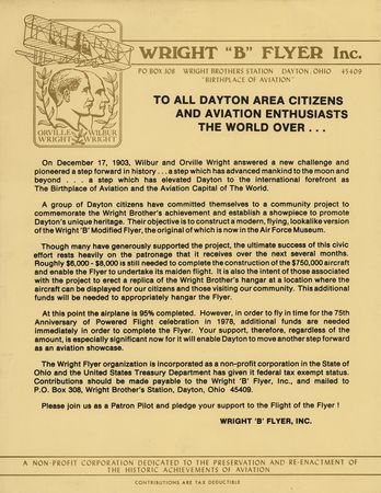 Lot #7280 Neil Armstrong Signed Wright 'B' Modified Flyer Booklet - Image 7