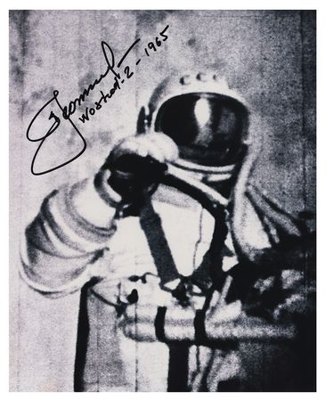 Lot #7721 Alexei Leonov Signed Photograph