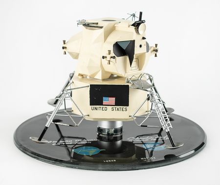 Lot #7508 Charlie Duke Signed Apollo Lunar Module Model - Image 1