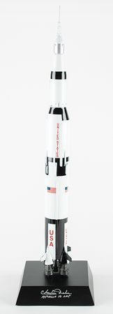 Lot #7509 Charlie Duke Signed Saturn V Rocket Model - Image 1