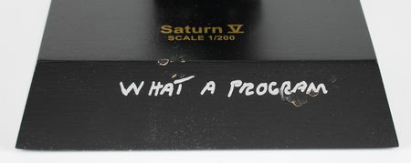 Lot #7509 Charlie Duke Signed Saturn V Rocket Model - Image 4