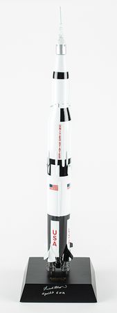 Lot #7211 Frank Borman Signed Saturn V Rocket Model - Image 1