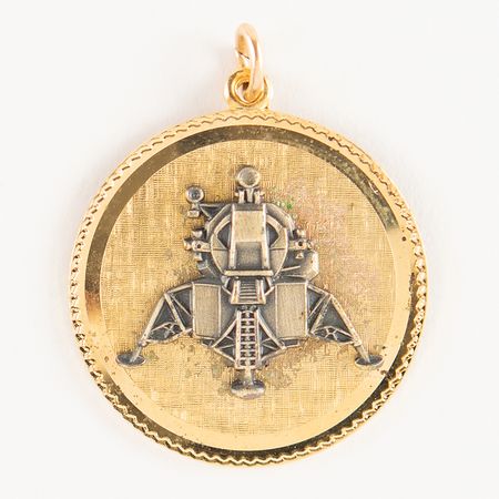 Lot #7501 Charlie Duke's Apollo 16 Flown Lunar Module Charm - Image 1