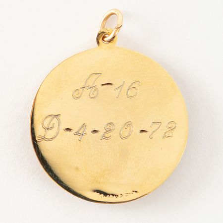 Lot #7501 Charlie Duke's Apollo 16 Flown Lunar Module Charm - Image 2