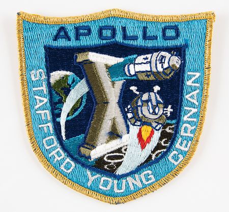 Lot #7249 John Young's Apollo 10 Flown Patch - Image 1