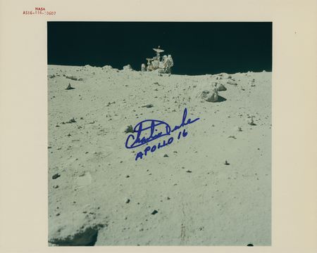 Lot #7516 Charlie Duke Signed Photograph - Image 1