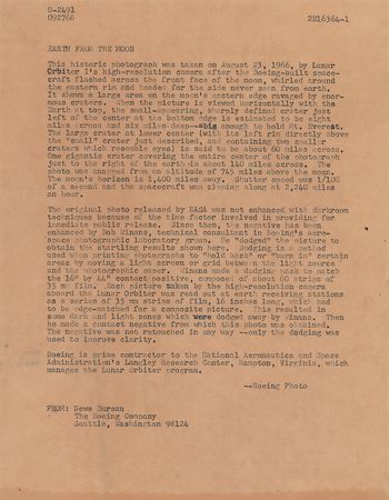 Lot #7790 Lunar Orbiter 1 (2) Posters - Image 2