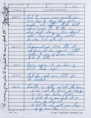 Lot #7348 Apollo 13 Multi-signed Complete Copy of the Flight Director's Log  - Image 4