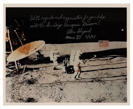 Lot #7429 Alan Shepard Signed Photograph - Image 1