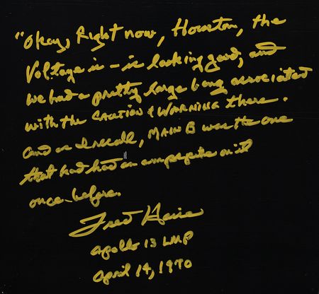 Lot #7382 Fred Haise and Jack Lousma Signed Oversized Photograph - Image 2
