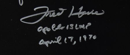 Lot #7383 Fred Haise and Jack Lousma Signed Oversized Photograph - Image 2
