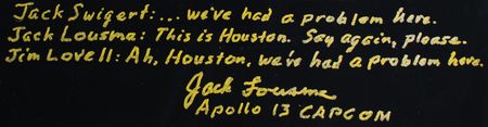 Lot #7385 Fred Haise and Jack Lousma Signed Panoramic Photograph - Image 2