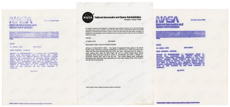 Lot #7362 Apollo 13: James Lovell and Fred Haise (3) Signed Photographs - Image 2