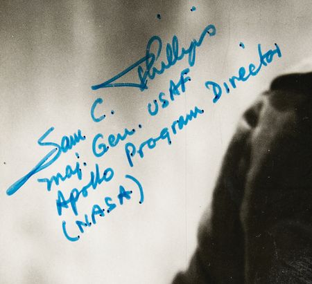 Lot #7592 Samuel C. Phillips Signed Photograph - Image 2