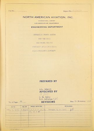 Lot #7770 North American Aviation X-15 Hydraulic Power System Report - Image 2