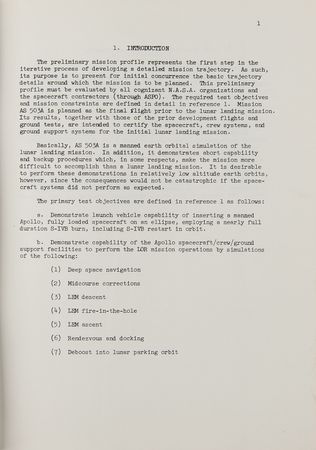 Lot #7208 Apollo 8 Preliminary Mission Profile - Image 3