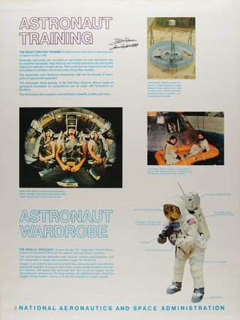 Lot #7376 Fred Haise Signed Poster - Image 1