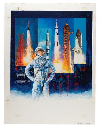 Lot #7805 Chris Calle Original Painting - Image 1