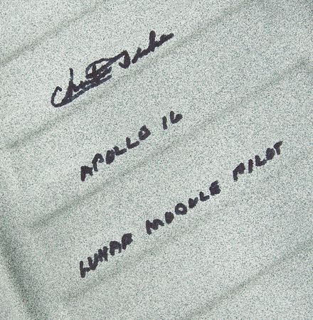 Lot #7517 Charlie Duke Signed 3D Bootprint - Image 2