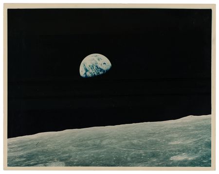 Lot #7209 Apollo 8 Vintage 'Earthrise' Photograph - Image 1