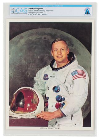 Lot #7320 Neil Armstrong's Personally-Owned White Space Suit Portrait - Image 1
