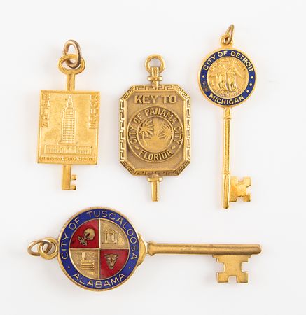 Lot #7342 Alan Bean's (4) 'Keys to the City' - Image 1