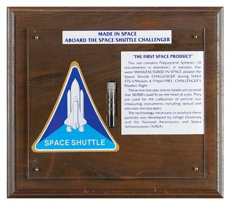 Lot #7662 STS-6 Flown and Manufactured Polystyrene Spheres - Image 1