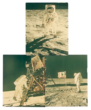 Lot #7306 Apollo 11 (3) Chromogenic Prints by Kodak - Image 1