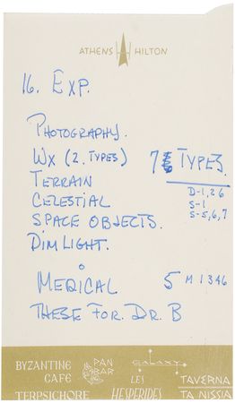Lot #7087 Charles Conrad's Gemini 5 Flown Page - Image 1