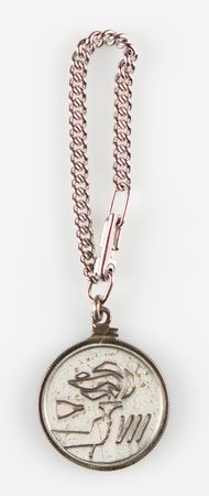 Lot #7081 James Lovell's Gemini 7 Flown Fliteline Medallion - Image 1