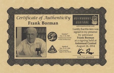 Lot #7199 Apollo 8 'Updates' Book Page Signed by Borman and Lovell [Attested as Flown] - Image 2