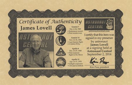 Lot #7199 Apollo 8 'Updates' Book Page Signed by Borman and Lovell [Attested as Flown] - Image 3