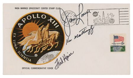 Lot #7358 James Lovell's Apollo 13 'Type 1' Insurance Cover - Image 1
