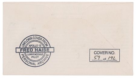Lot #7401 James Lovell and Fred Haise Signed Cover ? From the Fred Haise Personal Archive - Image 2