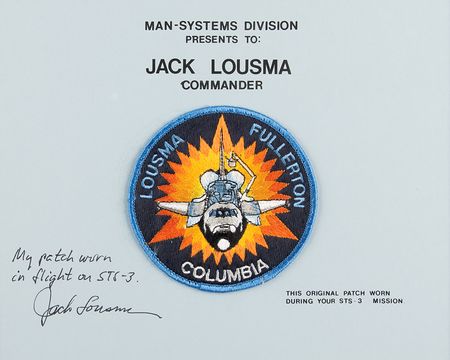 Lot #7625 Jack Lousma's STS-3 Flown Crew Patch - Image 1