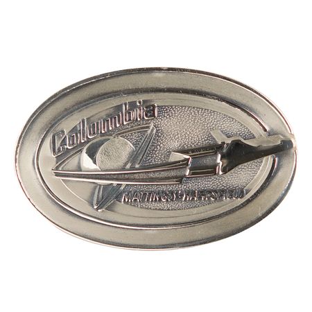 Lot #7615 Shannon Lucid's STS-4 Unflown Robbins Medallion - Image 1