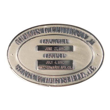 Lot #7615 Shannon Lucid's STS-4 Unflown Robbins Medallion - Image 2