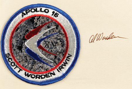 Lot #7461 Al Worden Signed Commemorative Patch Souvnier - Image 2