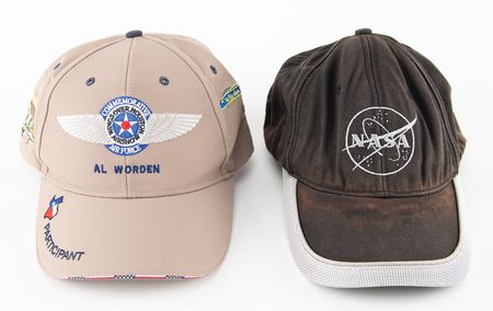 Lot #7466 Al Worden's (2) NASA and Air Force Caps - Image 2