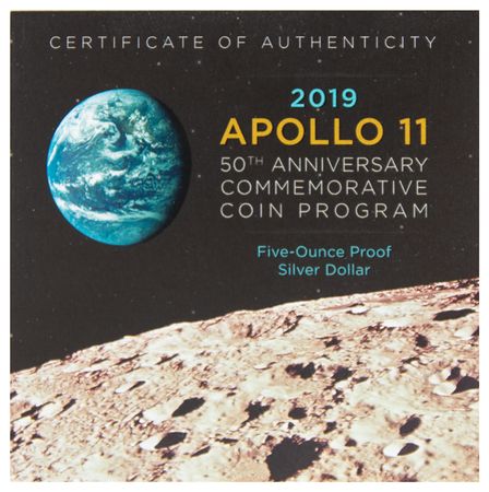 Lot #7472 Al Worden's Apollo 11 50th Anniversary 5-Ounce Silver Proof Coin - Image 4
